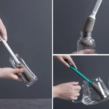 Long Handle Sponge Bottle Cleaning Brush