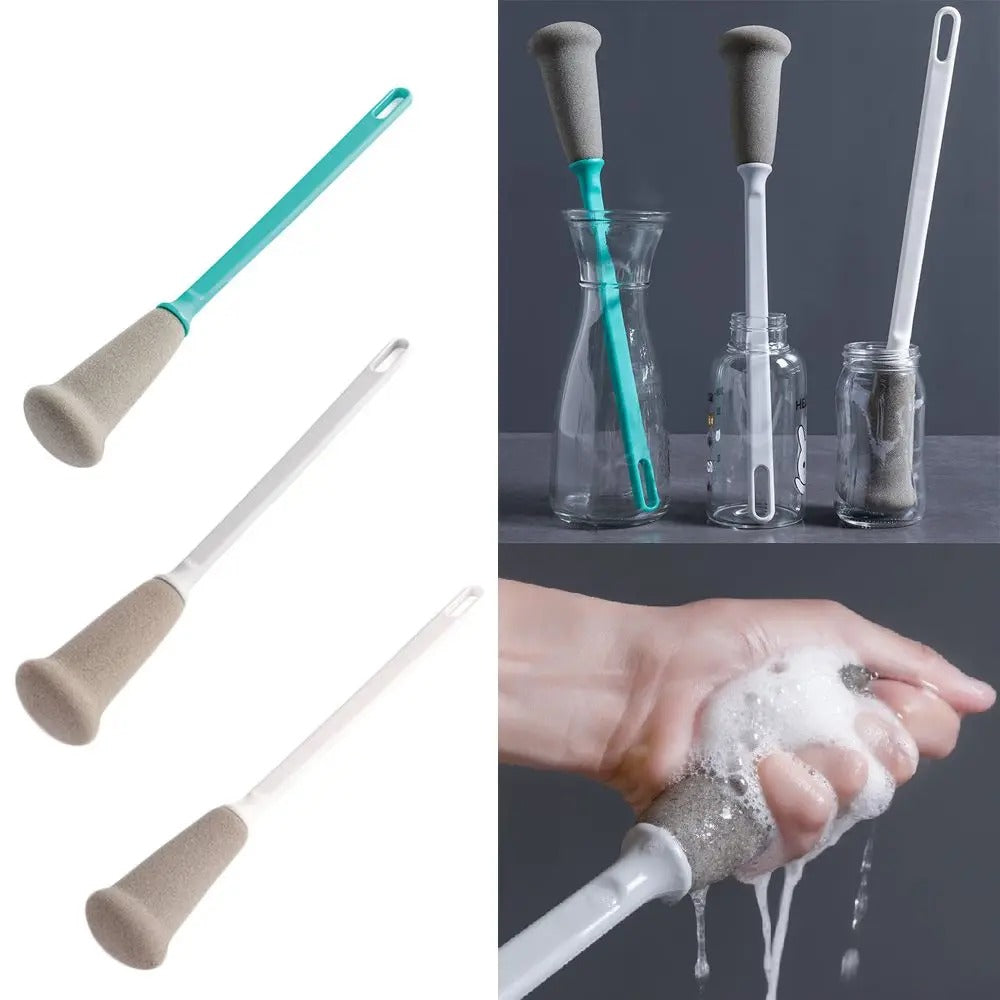 Long Handle Sponge Bottle Cleaning Brush